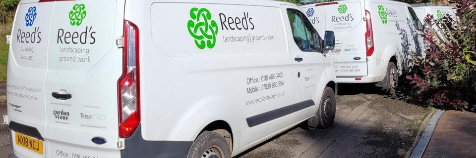 Reed’s Landscapes Ltd fleet of vans