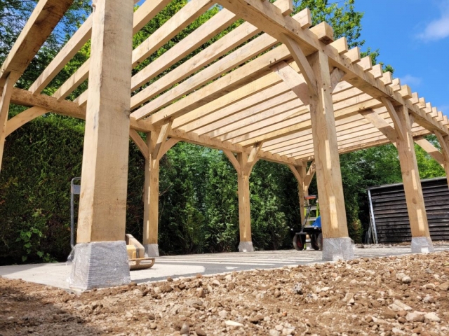 Oak Pergola in Hurst